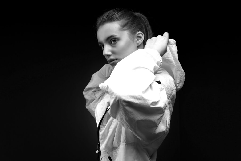 ,Professionelle Fotografie, Fokus auf Gesicht und Ausdruck.